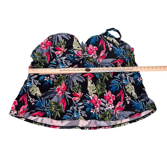 Swimsuits For All Plus Size Women's Tankini Top Swim Skirt Set Size 34W 34 New N - Picture 7 of 14